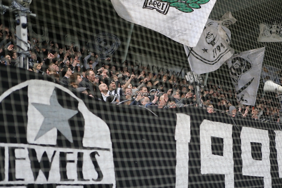 Sturm Graz - Klagenfurt
Oesterreichische Fussball Bundesliga, 19. Runde, SK Sturm Graz - SK Austria Klagenfurt, Stadion Liebenau, 25.02.2023. 

Foto zeigt Fans von Sturm
