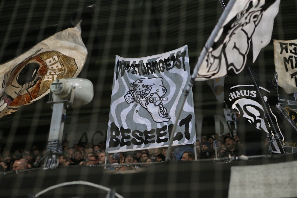 Sturm Graz - Klagenfurt
Oesterreichische Fussball Bundesliga, 19. Runde, SK Sturm Graz - SK Austria Klagenfurt, Stadion Liebenau, 25.02.2023. 

Foto zeigt Fans von Sturm
