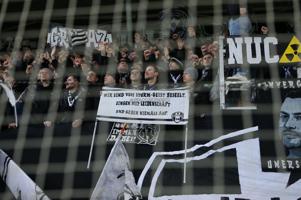 Sturm Graz - Klagenfurt
Oesterreichische Fussball Bundesliga, 19. Runde, SK Sturm Graz - SK Austria Klagenfurt, Stadion Liebenau, 25.02.2023. 

Foto zeigt Fans von Sturm
