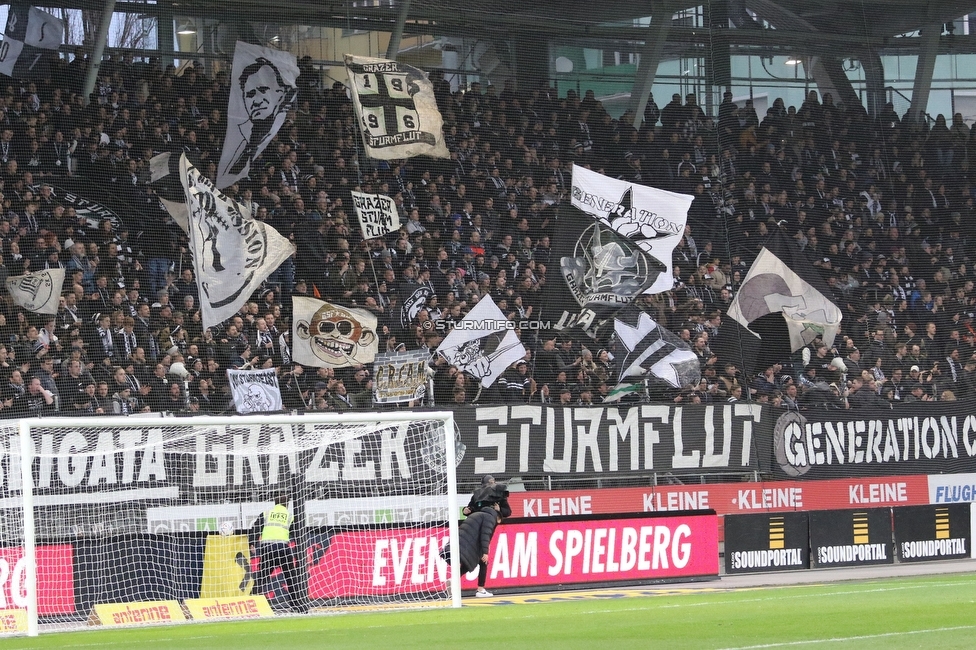 Sturm Graz - Klagenfurt
Oesterreichische Fussball Bundesliga, 19. Runde, SK Sturm Graz - SK Austria Klagenfurt, Stadion Liebenau, 25.02.2023. 

Foto zeigt Fans von Sturm
