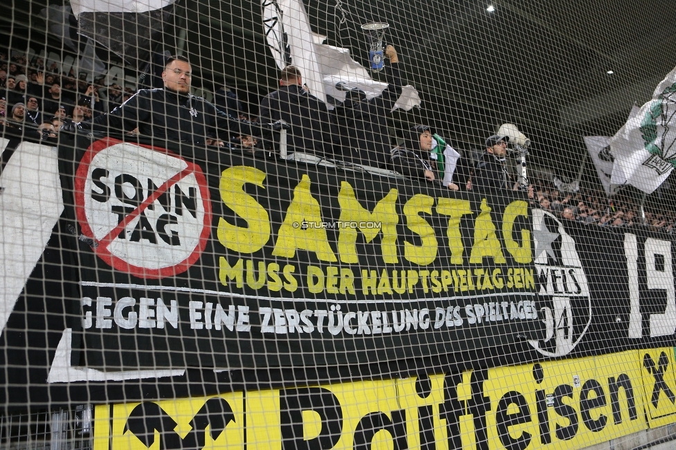 Sturm Graz - Klagenfurt
Oesterreichische Fussball Bundesliga, 19. Runde, SK Sturm Graz - SK Austria Klagenfurt, Stadion Liebenau, 25.02.2023. 

Foto zeigt Fans von Sturm
