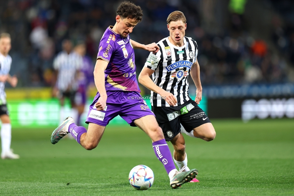 Sturm Graz - Klagenfurt
Oesterreichische Fussball Bundesliga, 19. Runde, SK Sturm Graz - SK Austria Klagenfurt, Stadion Liebenau, 25.02.2023. 

Foto zeigt Alexander Prass (Sturm)
