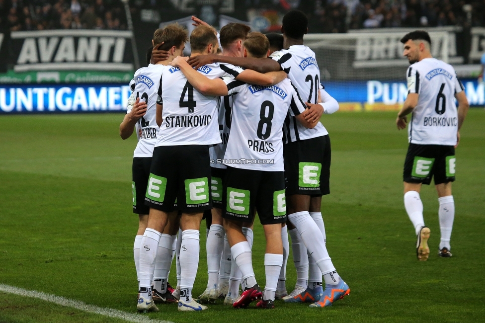 Sturm Graz - Klagenfurt
Oesterreichische Fussball Bundesliga, 19. Runde, SK Sturm Graz - SK Austria Klagenfurt, Stadion Liebenau, 25.02.2023. 

Foto zeigt die Mannschaft von Sturm
