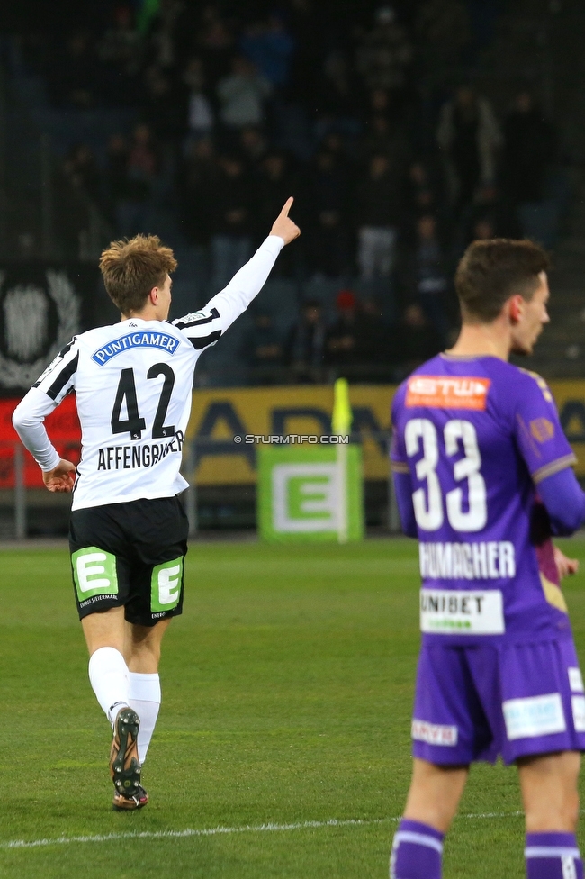 Sturm Graz - Klagenfurt
Oesterreichische Fussball Bundesliga, 19. Runde, SK Sturm Graz - SK Austria Klagenfurt, Stadion Liebenau, 25.02.2023. 

Foto zeigt David Affengruber (Sturm)
