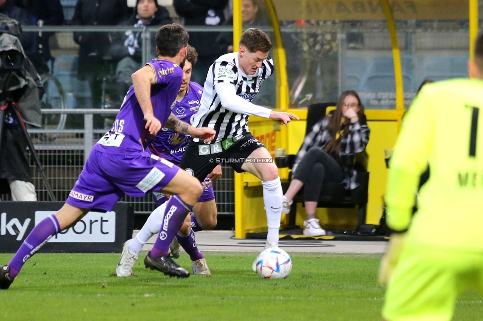 Sturm Graz - Klagenfurt
Oesterreichische Fussball Bundesliga, 19. Runde, SK Sturm Graz - SK Austria Klagenfurt, Stadion Liebenau, 25.02.2023. 

Foto zeigt David Schnegg (Sturm)
