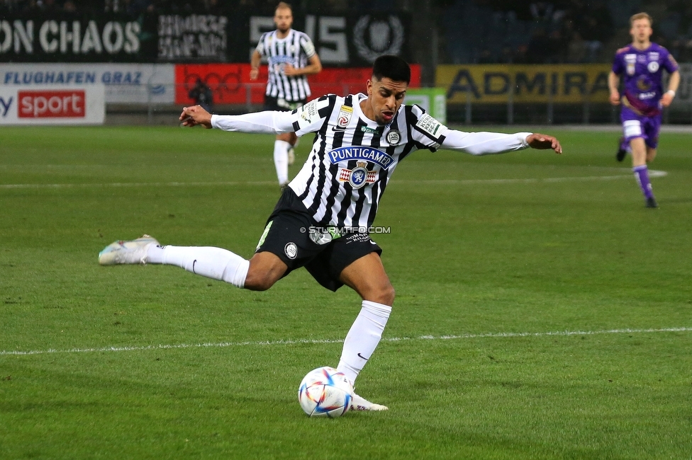 Sturm Graz - Klagenfurt
Oesterreichische Fussball Bundesliga, 19. Runde, SK Sturm Graz - SK Austria Klagenfurt, Stadion Liebenau, 25.02.2023. 

Foto zeigt Manprit Sarkaria (Sturm)
