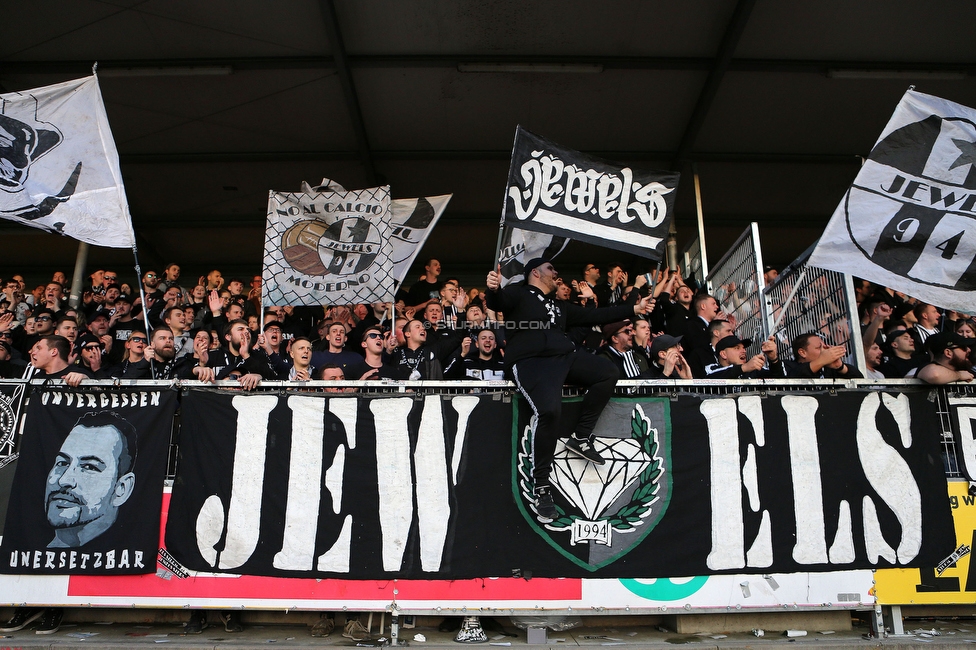 Hartberg - Sturm Graz
Oesterreichische Fussball Bundesliga, 18. Runde, TSV Hartberg - SK Sturm Graz, TSV Stadion Hartberg , 18.02.2023. 

Foto zeigt Fans von Sturm
