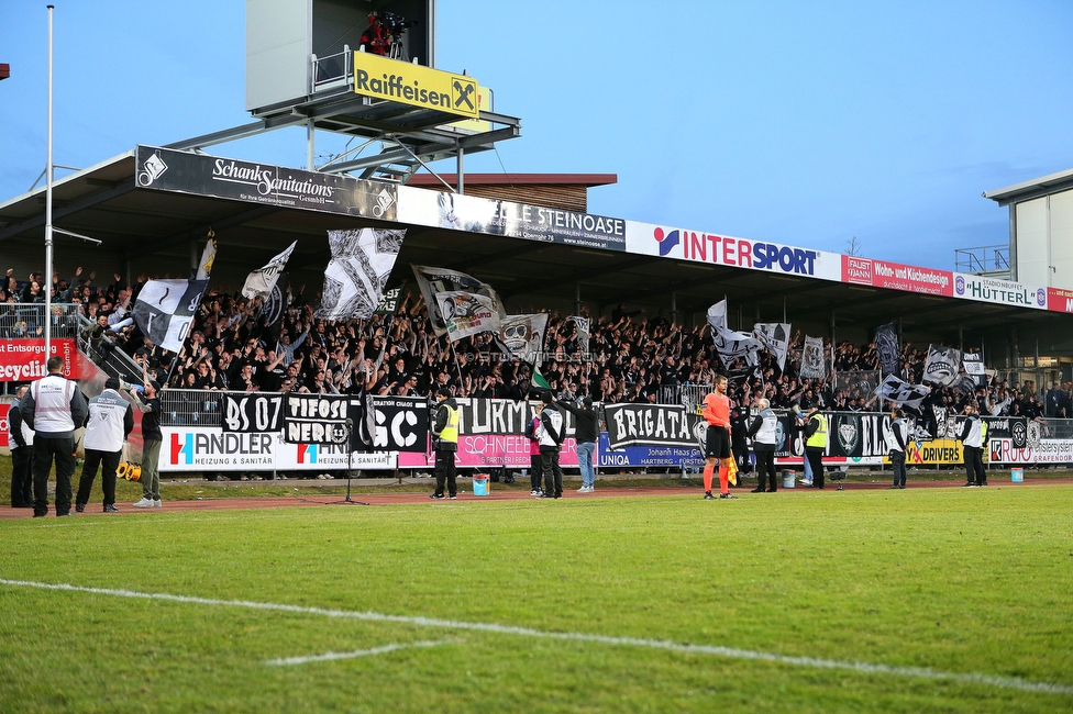 Hartberg - Sturm Graz
Oesterreichische Fussball Bundesliga, 18. Runde, TSV Hartberg - SK Sturm Graz, TSV Stadion Hartberg , 18.02.2023. 

Foto zeigt Fans von Sturm
