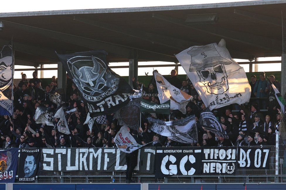 Lustenau - Sturm Graz
Oesterreichische Fussball Bundesliga, 20. Runde, SC Austria Lustenau - SK Sturm Graz, Reichshofstadion Lustenau, 04.03.2023. 

Foto zeigt Fans von Sturm
Schlüsselwörter: sturmflut