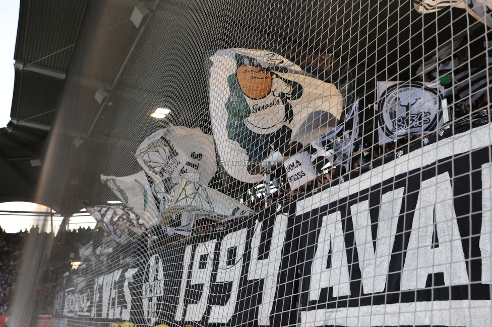 Sturm Graz - Austria Wien
Oesterreichische Fussball Bundesliga, 21. Runde, SK Sturm Graz - FK Austria Wien, Stadion Liebenau Graz, 12.03.2023. 

Foto zeigt Fans von Sturm
Schlüsselwörter: jewels