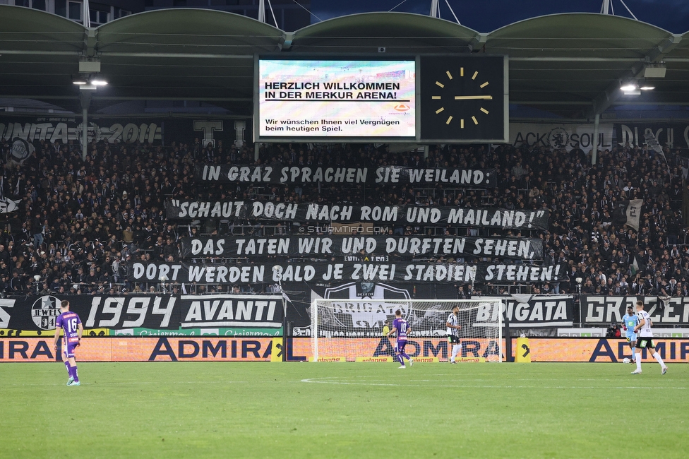 Sturm Graz - Austria Wien
Oesterreichische Fussball Bundesliga, 21. Runde, SK Sturm Graz - FK Austria Wien, Stadion Liebenau Graz, 12.03.2023. 

Foto zeigt Fans von Sturm
