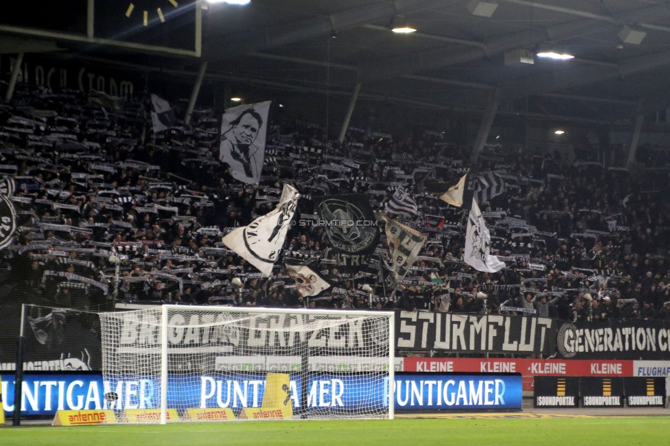 Sturm Graz - Austria Wien
Oesterreichische Fussball Bundesliga, 21. Runde, SK Sturm Graz - FK Austria Wien, Stadion Liebenau Graz, 12.03.2023. 

Foto zeigt Fans von Sturm
Schlüsselwörter: schals sturmflut