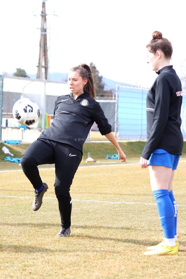 Sturm Graz - Neulengbach
OEFB Frauen Cup, SK Sturm Graz - USV Neulengbach, Trainingszentrum Messendorf Graz, 12.03.2023. 

Foto zeigt Stefanie Grossgasteiger (Sturm Damen)
