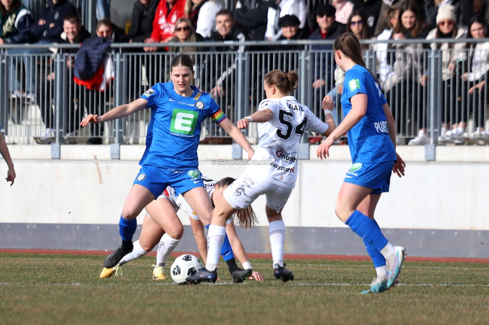 Sturm Graz - Neulengbach
OEFB Frauen Cup, SK Sturm Graz - USV Neulengbach, Trainingszentrum Messendorf Graz, 12.03.2023. 

Foto zeigt Sophie Maierhofer (Sturm Damen)
