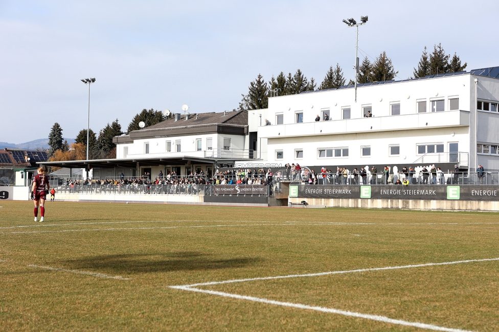 Sturm Graz - Neulengbach
OEFB Frauen Cup, SK Sturm Graz - USV Neulengbach, Trainingszentrum Messendorf Graz, 12.03.2023. 

Foto zeigt Zuschauer
