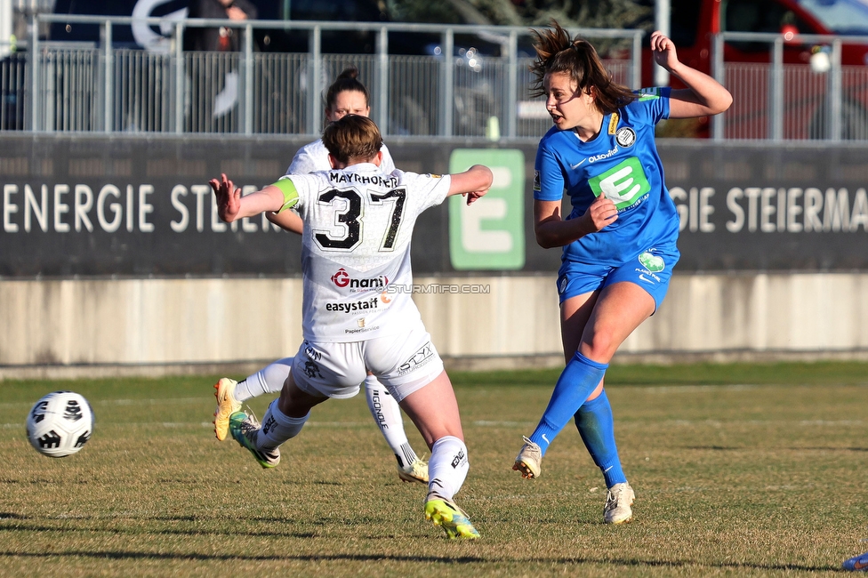 Sturm Graz - Neulengbach
OEFB Frauen Cup, SK Sturm Graz - USV Neulengbach, Trainingszentrum Messendorf Graz, 12.03.2023. 

Foto zeigt Valentina Kroell (Sturm Damen)
