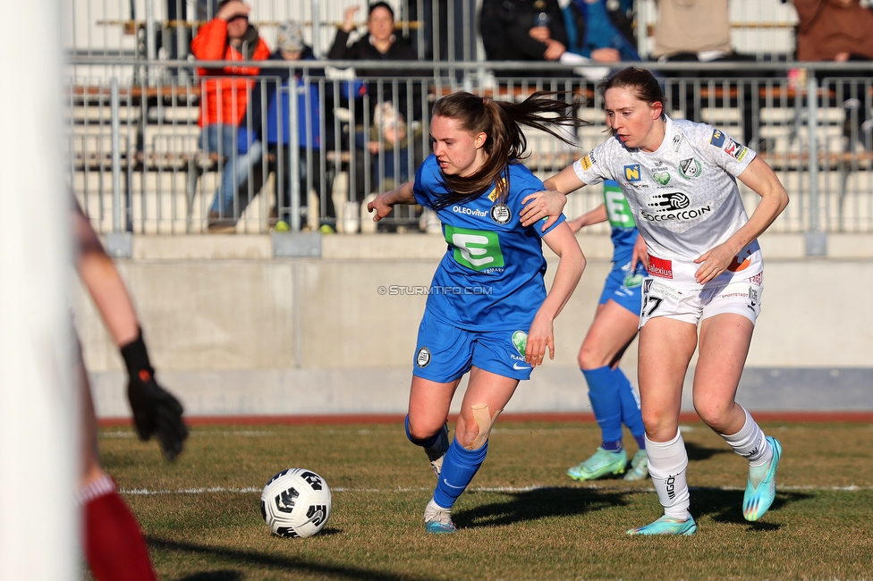 Sturm Graz - Neulengbach
OEFB Frauen Cup, SK Sturm Graz - USV Neulengbach, Trainingszentrum Messendorf Graz, 12.03.2023. 

Foto zeigt Lilli Purtscheller (Sturm Damen)
