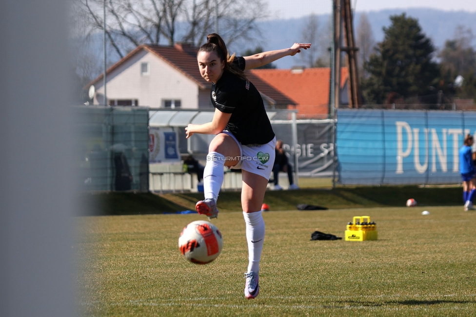 Sturm Damen - Kleinmuenchen BW Linz
OEFB Frauen Bundesliga, 10. Runde, SK Sturm Graz Damen - SPG UNION Kleinmuenchen Blau-Weiss Linz, Trainingszentrum Messendorf, 18.03.2023. 

Foto zeigt Julia Magerl (Sturm Damen)
