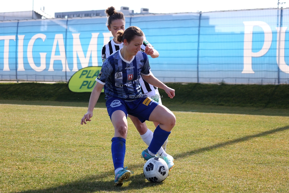 Sturm Damen - Kleinmuenchen BW Linz
OEFB Frauen Bundesliga, 10. Runde, SK Sturm Graz Damen - SPG UNION Kleinmuenchen Blau-Weiss Linz, Trainingszentrum Messendorf, 18.03.2023. 

Foto zeigt Michela Croatto (Sturm Damen)
