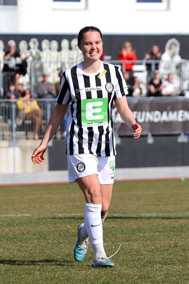 Sturm Damen - Kleinmuenchen BW Linz
OEFB Frauen Bundesliga, 10. Runde, SK Sturm Graz Damen - SPG UNION Kleinmuenchen Blau-Weiss Linz, Trainingszentrum Messendorf, 18.03.2023. 

Foto zeigt Lilli Purtscheller (Sturm Damen)
