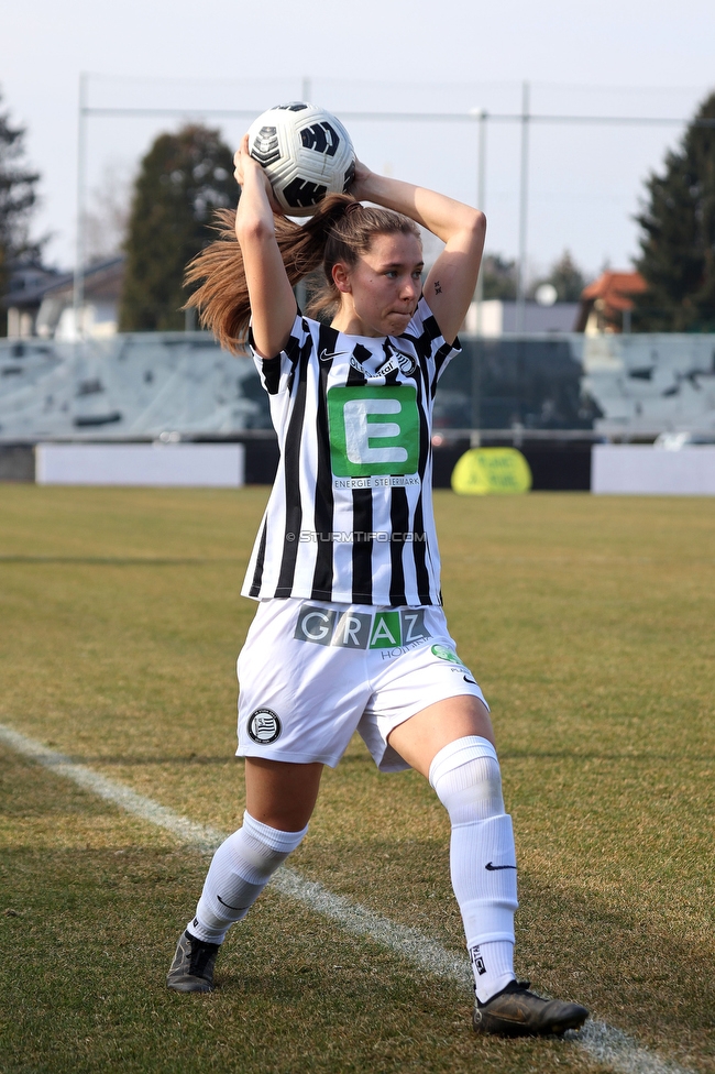 Sturm Damen - Kleinmuenchen BW Linz
OEFB Frauen Bundesliga, 10. Runde, SK Sturm Graz Damen - SPG UNION Kleinmuenchen Blau-Weiss Linz, Trainingszentrum Messendorf, 18.03.2023. 

Foto zeigt Stefanie Grossgasteiger (Sturm Damen)
