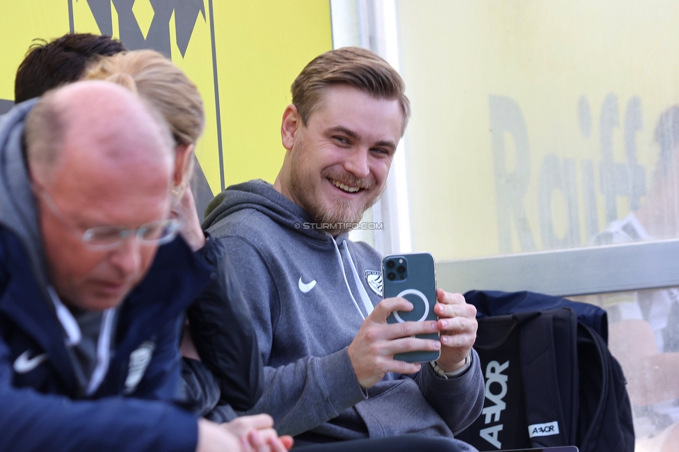 Sturm Damen - Kleinmuenchen BW Linz
OEFB Frauen Bundesliga, 10. Runde, SK Sturm Graz Damen - SPG UNION Kleinmuenchen Blau-Weiss Linz, Trainingszentrum Messendorf, 18.03.2023. 

Foto zeigt Michael Erlitz (Betreuer Sturm Damen)
