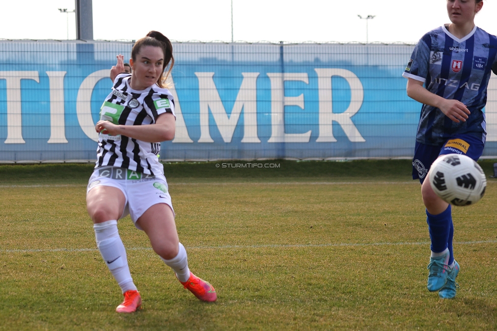 Sturm Damen - Kleinmuenchen BW Linz
OEFB Frauen Bundesliga, 10. Runde, SK Sturm Graz Damen - SPG UNION Kleinmuenchen Blau-Weiss Linz, Trainingszentrum Messendorf, 18.03.2023. 

Foto zeigt Linda Mittermair (Sturm Damen)
