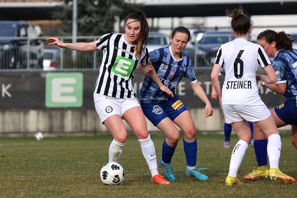 Sturm Damen - Kleinmuenchen BW Linz
OEFB Frauen Bundesliga, 10. Runde, SK Sturm Graz Damen - SPG UNION Kleinmuenchen Blau-Weiss Linz, Trainingszentrum Messendorf, 18.03.2023. 

Foto zeigt Linda Mittermair (Sturm Damen)
