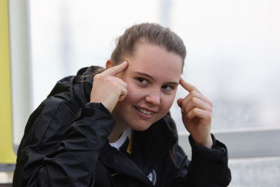 Sturm Damen - Kleinmuenchen BW Linz
OEFB Frauen Bundesliga, 10. Runde, SK Sturm Graz Damen - SPG UNION Kleinmuenchen Blau-Weiss Linz, Trainingszentrum Messendorf, 18.03.2023. 

Foto zeigt Lilli Purtscheller (Sturm Damen)
