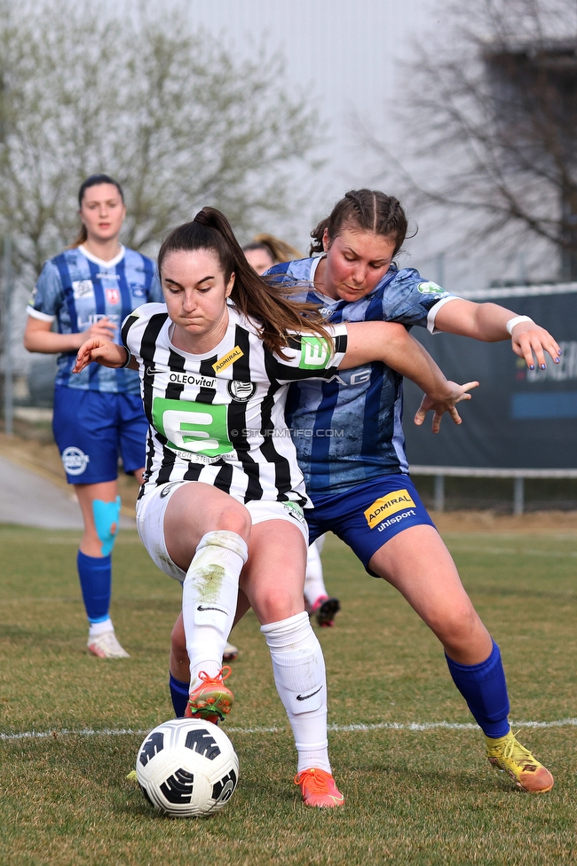 Sturm Damen - Kleinmuenchen BW Linz
OEFB Frauen Bundesliga, 10. Runde, SK Sturm Graz Damen - SPG UNION Kleinmuenchen Blau-Weiss Linz, Trainingszentrum Messendorf, 18.03.2023. 

Foto zeigt Linda Mittermair (Sturm Damen)
