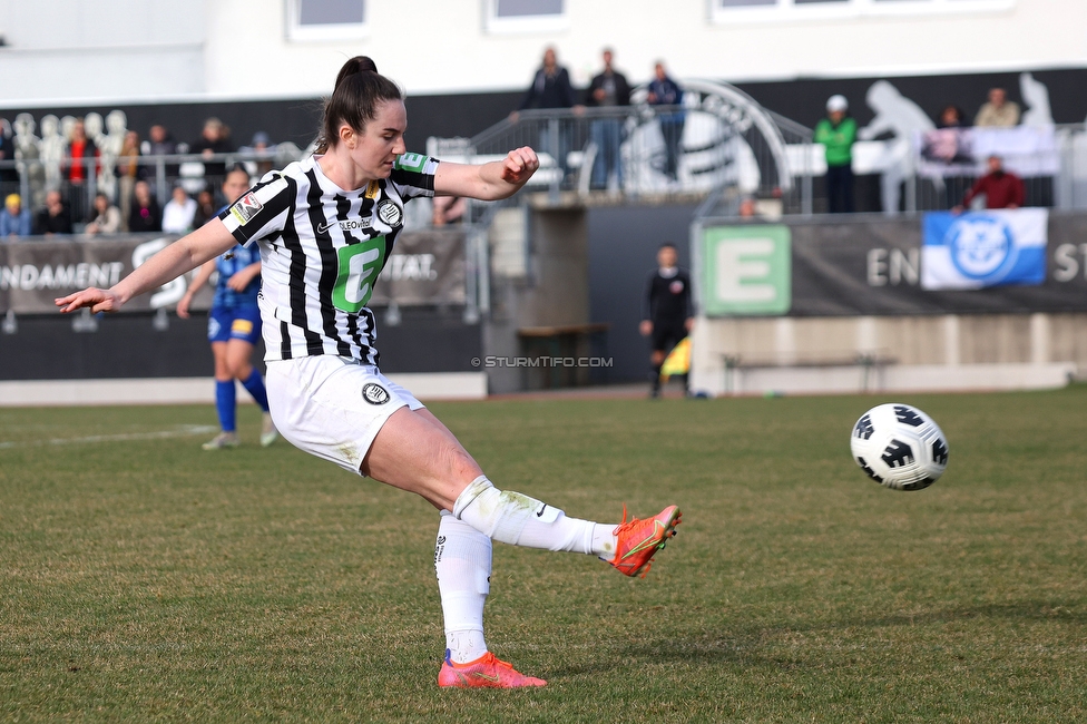 Sturm Damen - Kleinmuenchen BW Linz
OEFB Frauen Bundesliga, 10. Runde, SK Sturm Graz Damen - SPG UNION Kleinmuenchen Blau-Weiss Linz, Trainingszentrum Messendorf, 18.03.2023. 

Foto zeigt Linda Mittermair (Sturm Damen)
