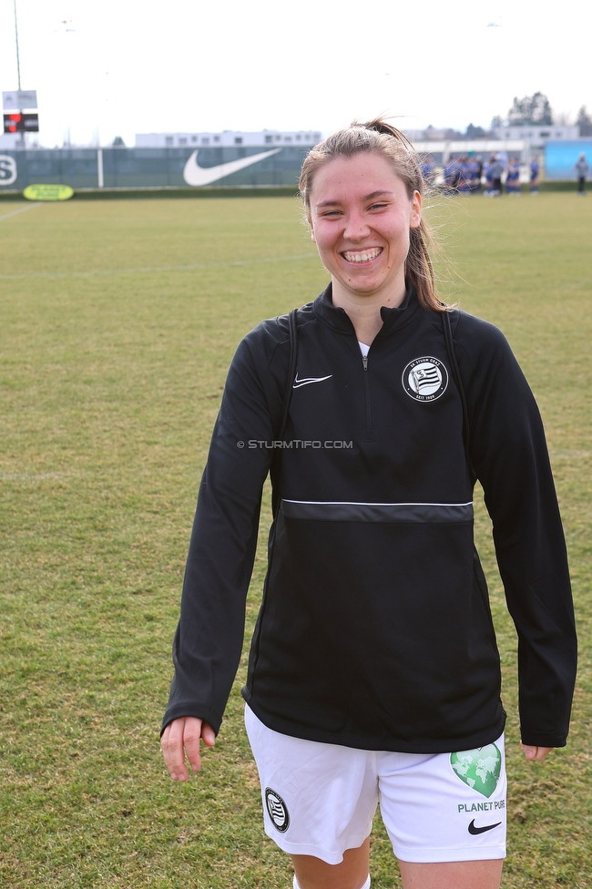 Sturm Damen - Kleinmuenchen BW Linz
OEFB Frauen Bundesliga, 10. Runde, SK Sturm Graz Damen - SPG UNION Kleinmuenchen Blau-Weiss Linz, Trainingszentrum Messendorf, 18.03.2023. 

Foto zeigt Stefanie Grossgasteiger (Sturm Damen)
