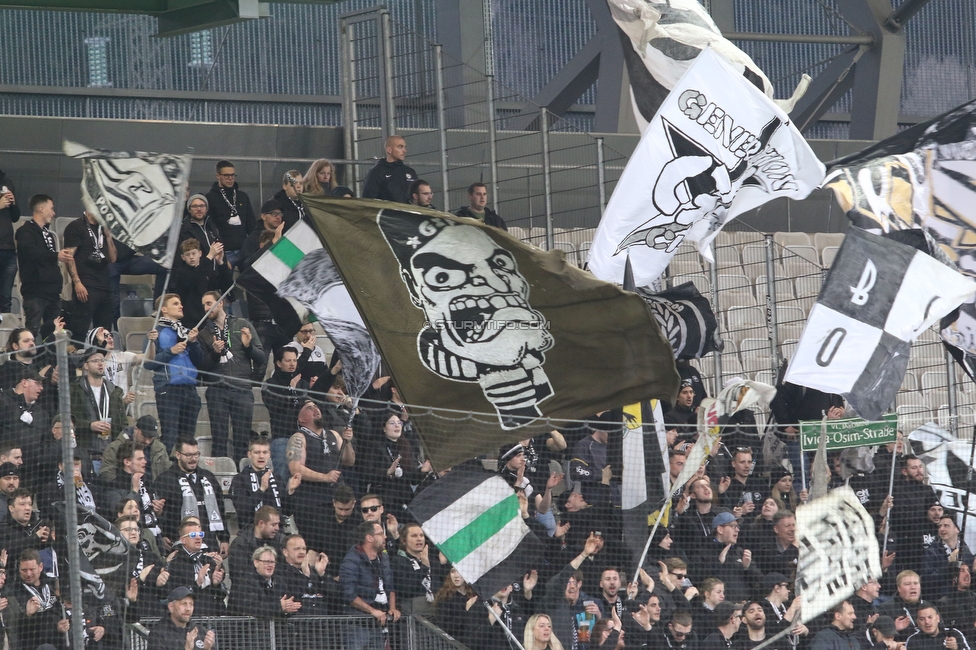 Tirol - Sturm Graz
Oesterreichische Fussball Bundesliga, 22. Runde, WSG Tirol - SK Sturm Graz, Tivoli Stadion Innsbruck, 19.03.2023. 

Foto zeigt Fans von Sturm
