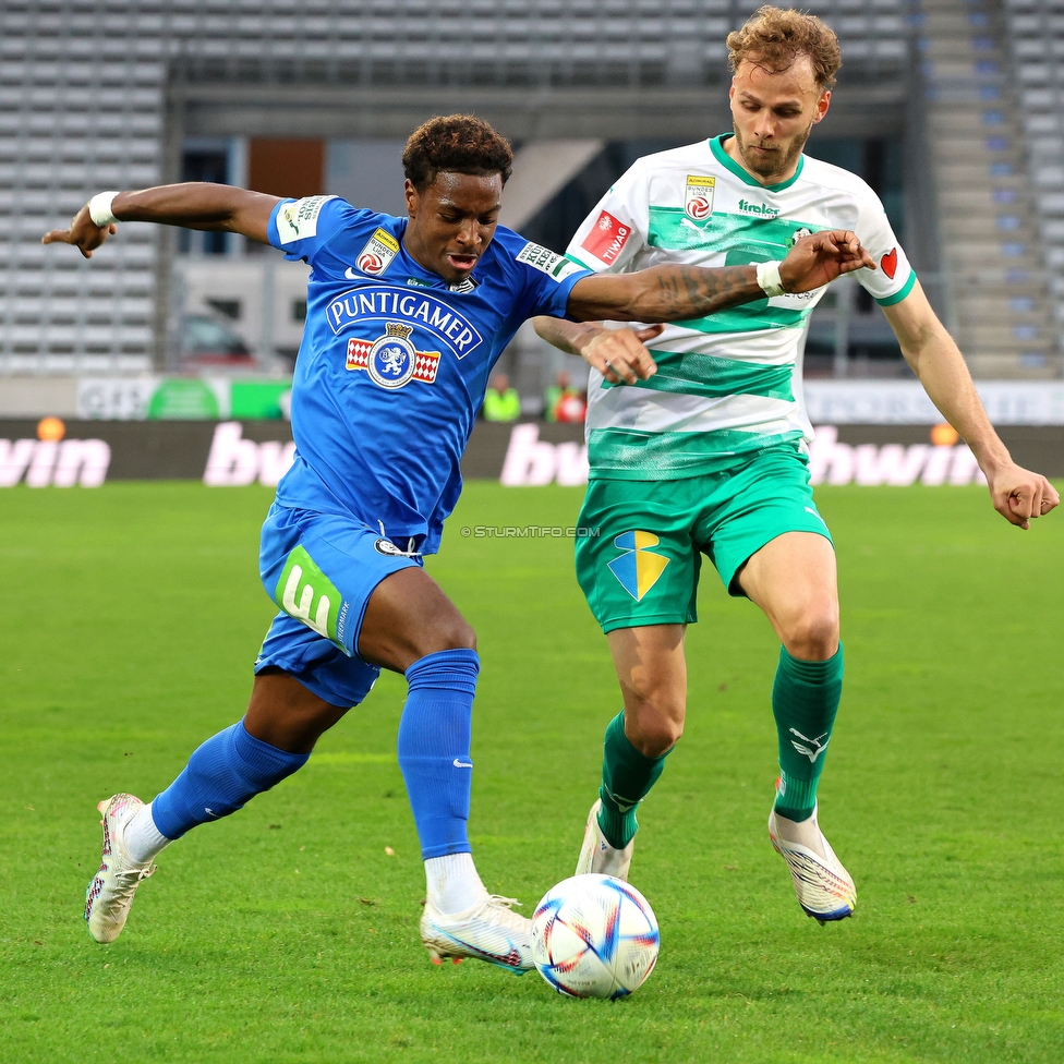 Tirol - Sturm Graz
Oesterreichische Fussball Bundesliga, 22. Runde, WSG Tirol - SK Sturm Graz, Tivoli Stadion Innsbruck, 19.03.2023. 

Foto zeigt Bryan Silva Teixeira Jr. (Sturm)
