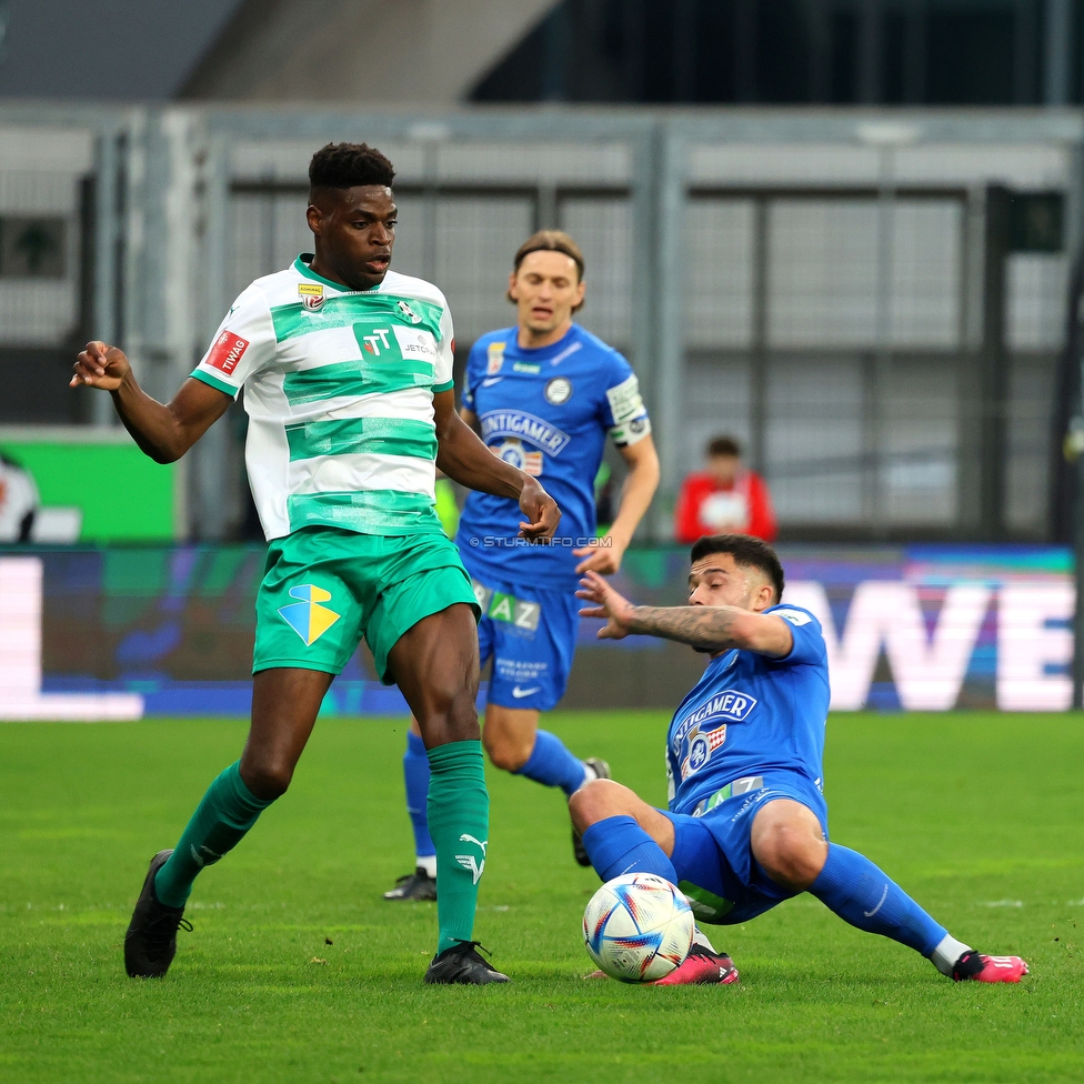 Tirol - Sturm Graz
Oesterreichische Fussball Bundesliga, 22. Runde, WSG Tirol - SK Sturm Graz, Tivoli Stadion Innsbruck, 19.03.2023. 

Foto zeigt Jusuf Gazibegovic (Sturm)
