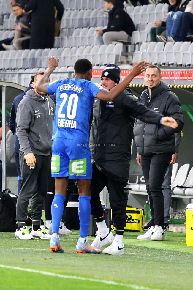 Tirol - Sturm Graz
Oesterreichische Fussball Bundesliga, 22. Runde, WSG Tirol - SK Sturm Graz, Tivoli Stadion Innsbruck, 19.03.2023. 

Foto zeigt Emanuel Emegha (Sturm) und Tobias Schuetzenauer (Sturm)
Schlüsselwörter: torjubel