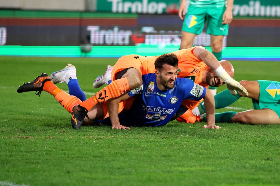 Tirol - Sturm Graz
Oesterreichische Fussball Bundesliga, 22. Runde, WSG Tirol - SK Sturm Graz, Tivoli Stadion Innsbruck, 19.03.2023. 

Foto zeigt Albian Ajeti (Sturm)
Schlüsselwörter: torjubel