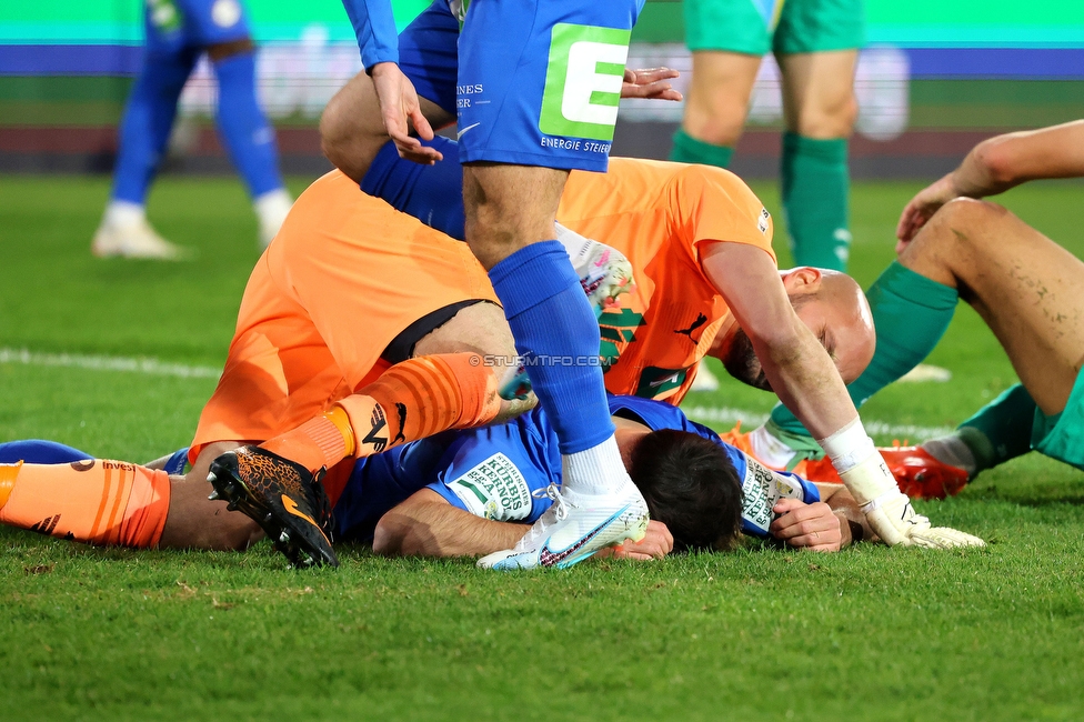 Tirol - Sturm Graz
Oesterreichische Fussball Bundesliga, 22. Runde, WSG Tirol - SK Sturm Graz, Tivoli Stadion Innsbruck, 19.03.2023. 

Foto zeigt Albian Ajeti (Sturm)
Schlüsselwörter: torjubel