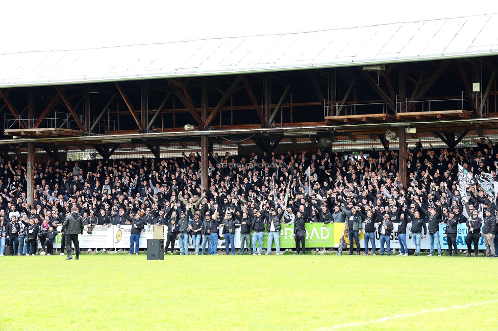 Sturm Graz - Rapid Wien
Oesterreichische Fussball Bundesliga, 23. Runde, SK Sturm Graz - SK Rapid Wien, Stadion Liebenau Graz, 02.04.2023. 

Foto zeigt Fans von Sturm in der Gruabn
