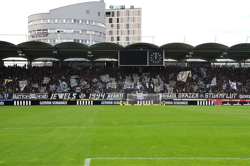 Sturm Graz - Rapid Wien
Oesterreichische Fussball Bundesliga, 23. Runde, SK Sturm Graz - SK Rapid Wien, Stadion Liebenau Graz, 02.04.2023. 

Foto zeigt Fans von Sturm
