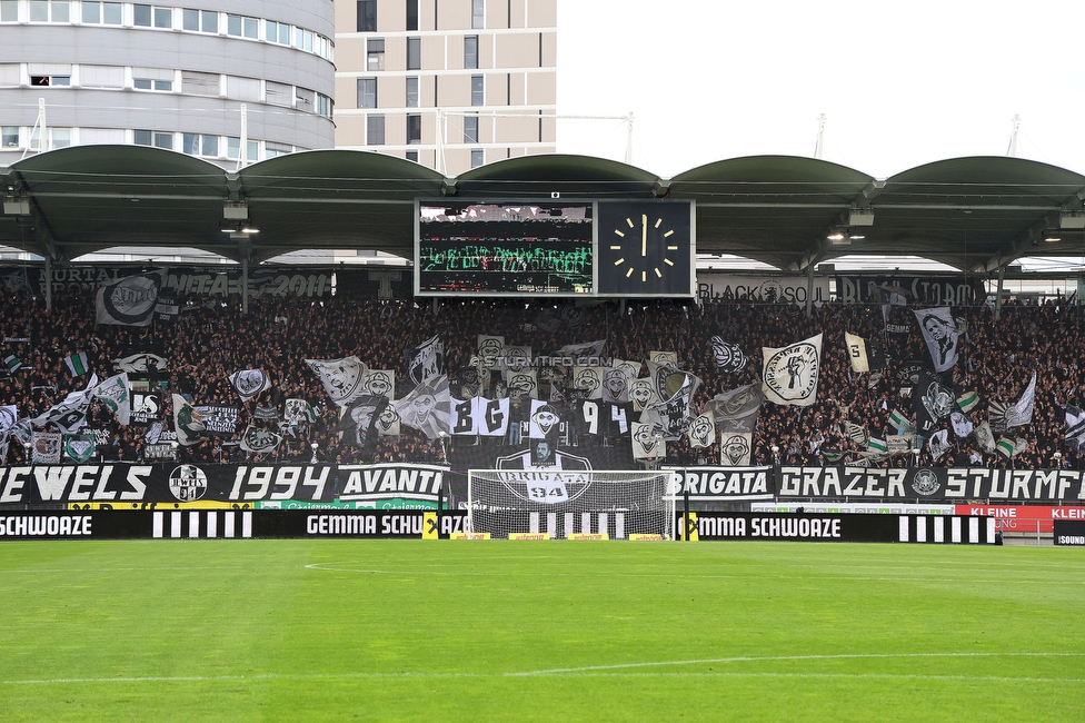 Sturm Graz - Rapid Wien
Oesterreichische Fussball Bundesliga, 23. Runde, SK Sturm Graz - SK Rapid Wien, Stadion Liebenau Graz, 02.04.2023. 

Foto zeigt Fans von Sturm
Schlüsselwörter: brigata