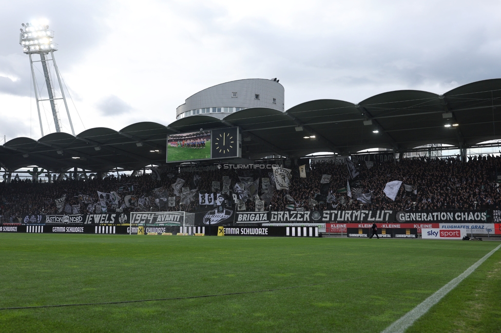 Sturm Graz - Rapid Wien
Oesterreichische Fussball Bundesliga, 23. Runde, SK Sturm Graz - SK Rapid Wien, Stadion Liebenau Graz, 02.04.2023. 

Foto zeigt Fans von Sturm
