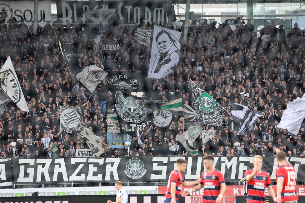 Sturm Graz - Rapid Wien
Oesterreichische Fussball Bundesliga, 23. Runde, SK Sturm Graz - SK Rapid Wien, Stadion Liebenau Graz, 02.04.2023. 

Foto zeigt Fans von Sturm
Schlüsselwörter: sturmflut