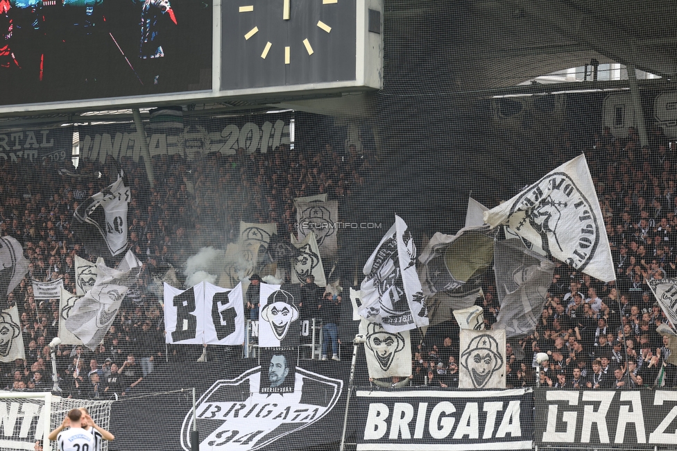 Sturm Graz - Rapid Wien
Oesterreichische Fussball Bundesliga, 23. Runde, SK Sturm Graz - SK Rapid Wien, Stadion Liebenau Graz, 02.04.2023. 

Foto zeigt Fans von Sturm
Schlüsselwörter: pyrotechnik