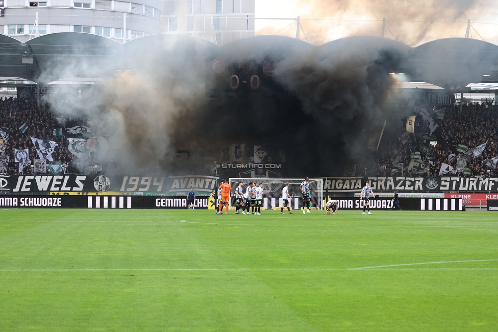 Sturm Graz - Rapid Wien
Oesterreichische Fussball Bundesliga, 23. Runde, SK Sturm Graz - SK Rapid Wien, Stadion Liebenau Graz, 02.04.2023. 

Foto zeigt Fans von Sturm
Schlüsselwörter: pyrotechnik