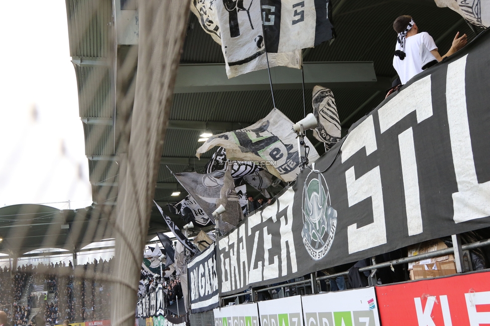 Sturm Graz - Rapid Wien
Oesterreichische Fussball Bundesliga, 23. Runde, SK Sturm Graz - SK Rapid Wien, Stadion Liebenau Graz, 02.04.2023. 

Foto zeigt Fans von Sturm
Schlüsselwörter: sturmflut