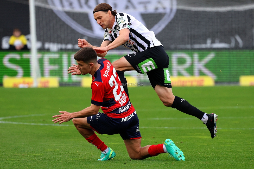 Sturm Graz - Rapid Wien
Oesterreichische Fussball Bundesliga, 23. Runde, SK Sturm Graz - SK Rapid Wien, Stadion Liebenau Graz, 02.04.2023. 

Foto zeigt Stefan Hierlaender (Sturm)
