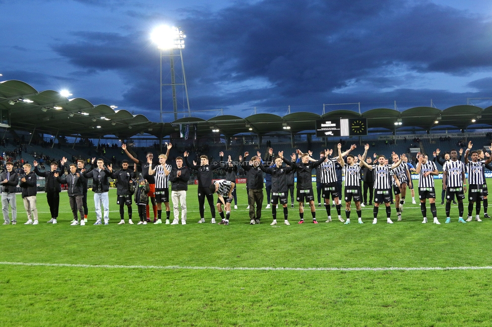 Sturm Graz - Rapid Wien
Oesterreichische Fussball Bundesliga, 23. Runde, SK Sturm Graz - SK Rapid Wien, Stadion Liebenau Graz, 02.04.2023. 

Foto zeigt die Mannschaft von Sturm
