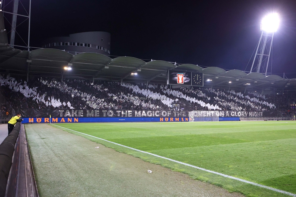 Sturm Graz - LASK
OEFB Cup, Halbfinale, SK Sturm Graz - LASK, Stadion Liebenau Graz, 06.04.2023. 

Foto zeigt Fans von Sturm mit einer Choreografie
