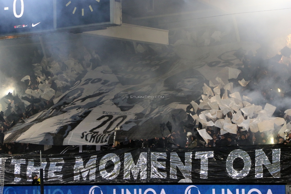 Sturm Graz - LASK
OEFB Cup, Halblfinale, SK Sturm Graz - LASK, Stadion Liebenau Graz, 06.04.2023. 

Foto zeigt Fans von Sturm mit einer Choreografie
